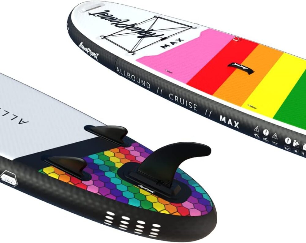 پدل برد آکواپلنت Aquaplanet مدل رنگین کمان Max-Rainbow - تصویر 2