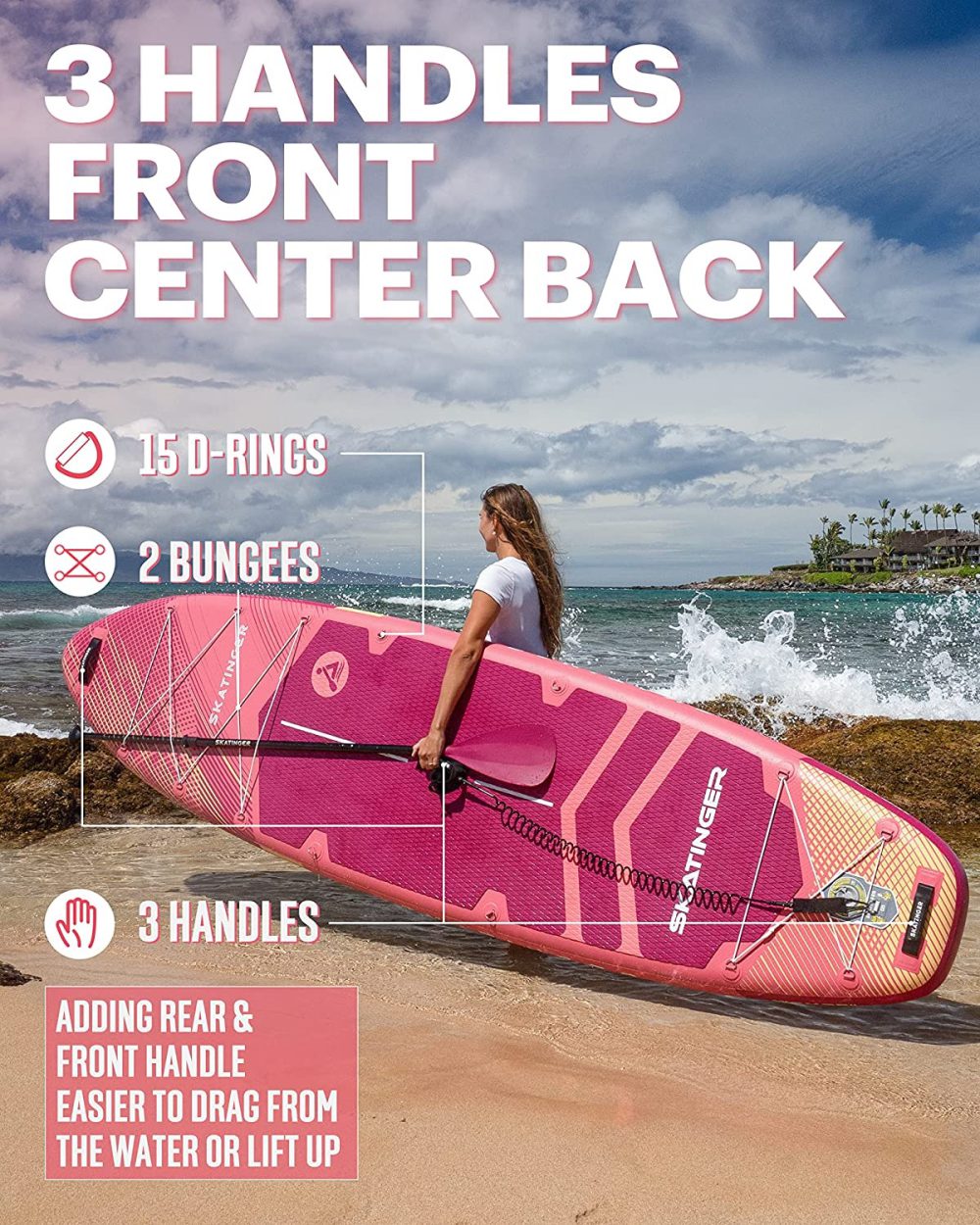 پدل برد SKATINGER مدل PINK - تصویر 2