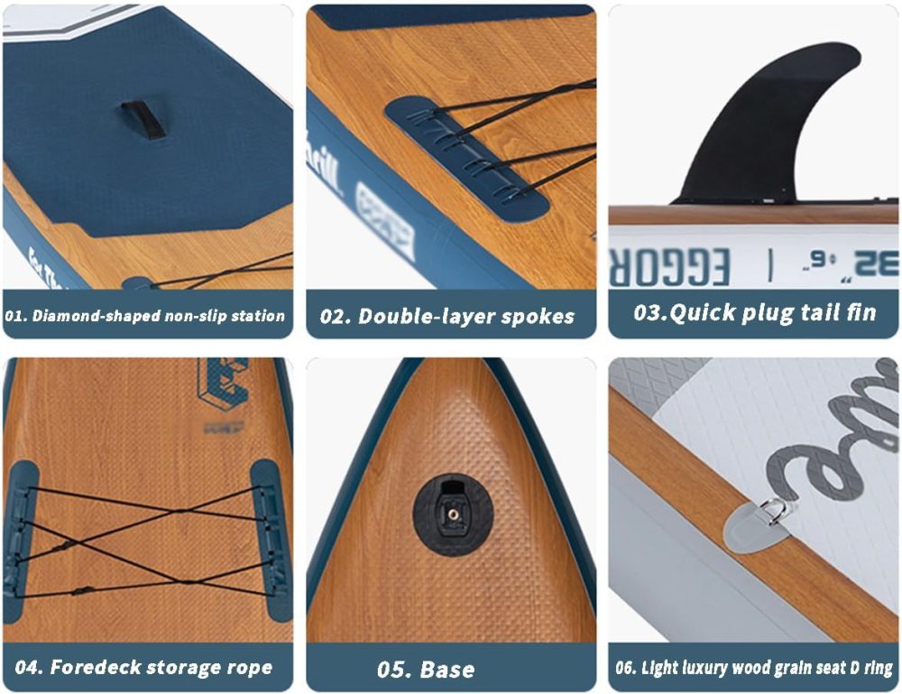پدل برد SANTASUP مدل WOOD - تصویر 6