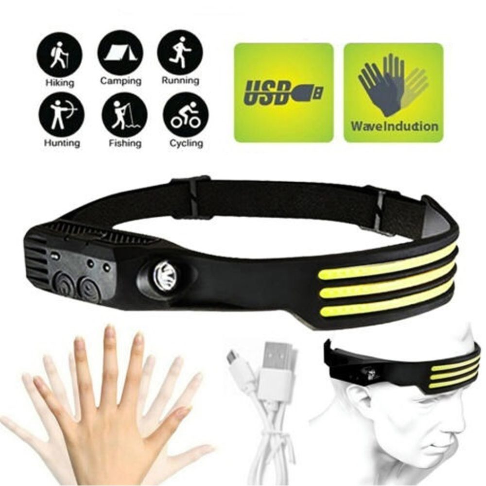 هدلامپ شارژی سنسور دار و ضد آب مدل W689-3 - تصویر 3