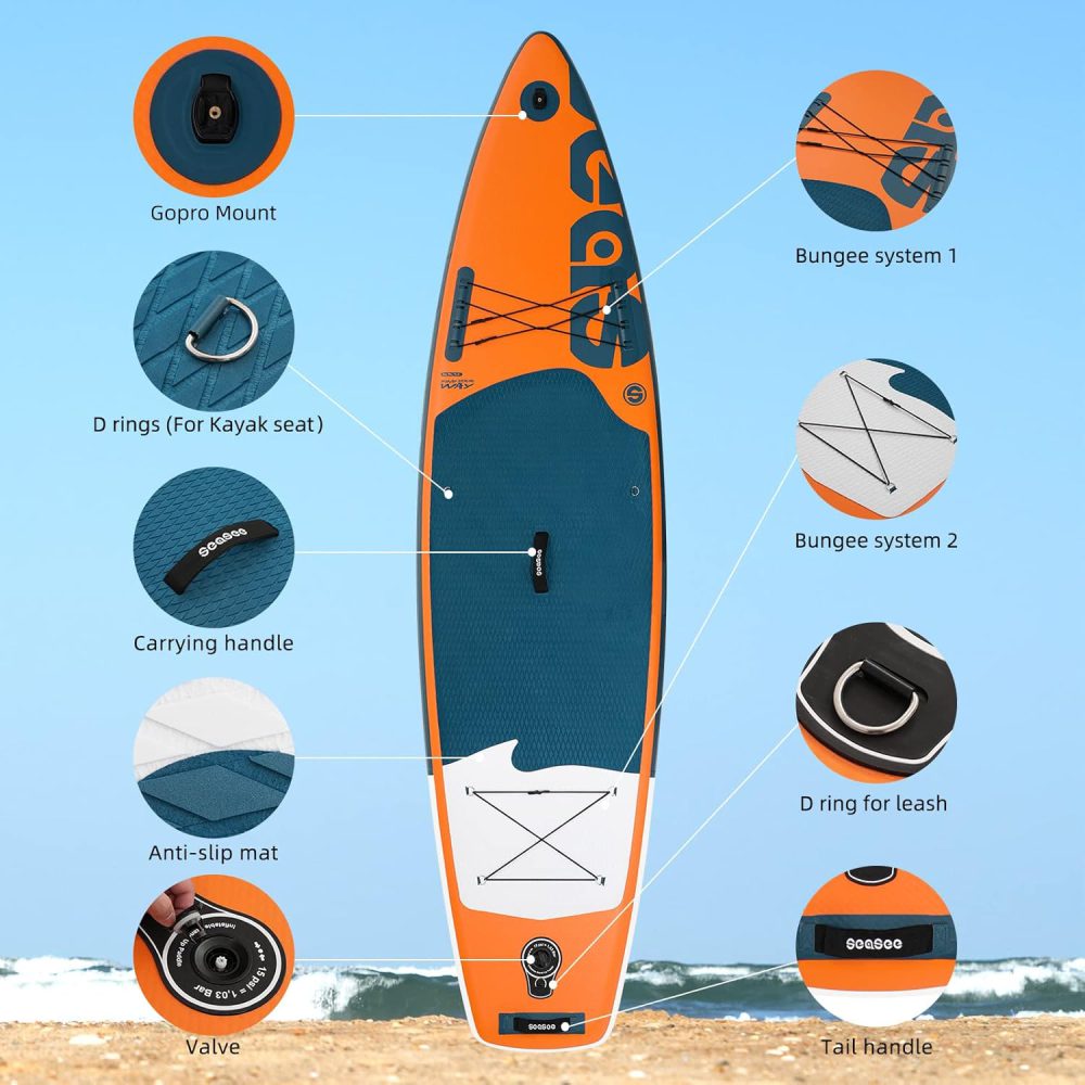 پدل برد سی سی SEASEESUP مدل Orange - تصویر 2