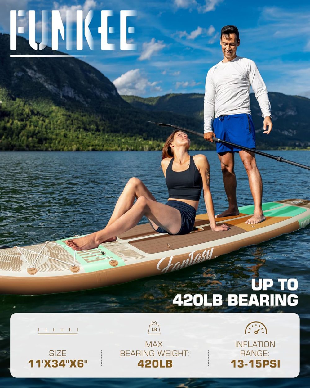 پدل برد فانکی FUNKEE مدل LAND YELLOW - تصویر 4