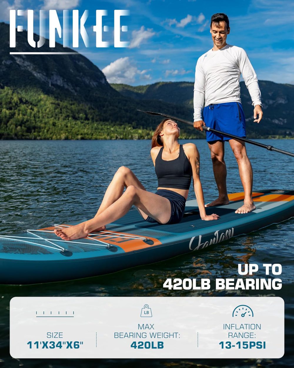 پدل برد فانکی FUNKEE مدل SKY BLUE - تصویر 2
