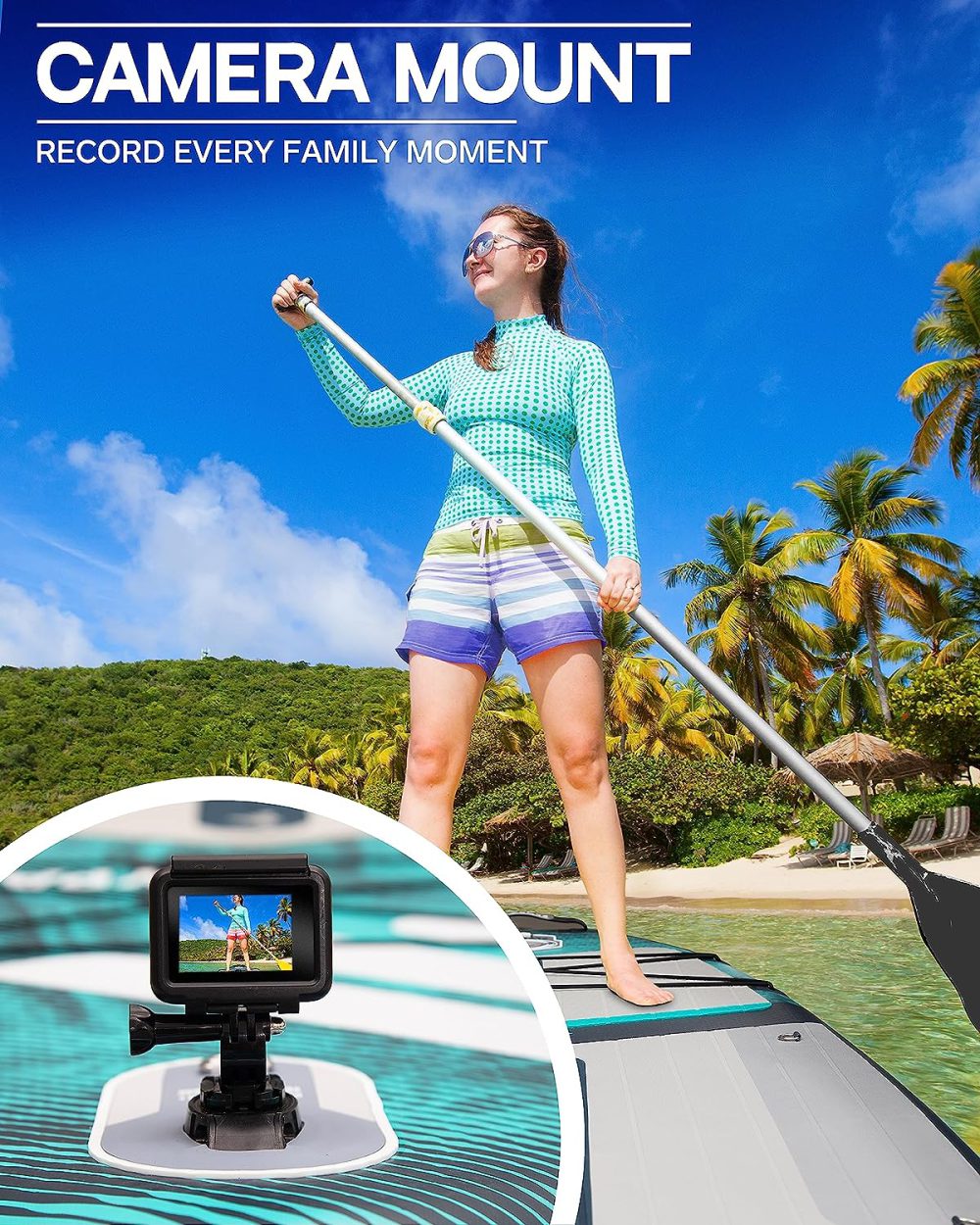 پدل برد FLYPARK مدل ice fog blue green - تصویر 7