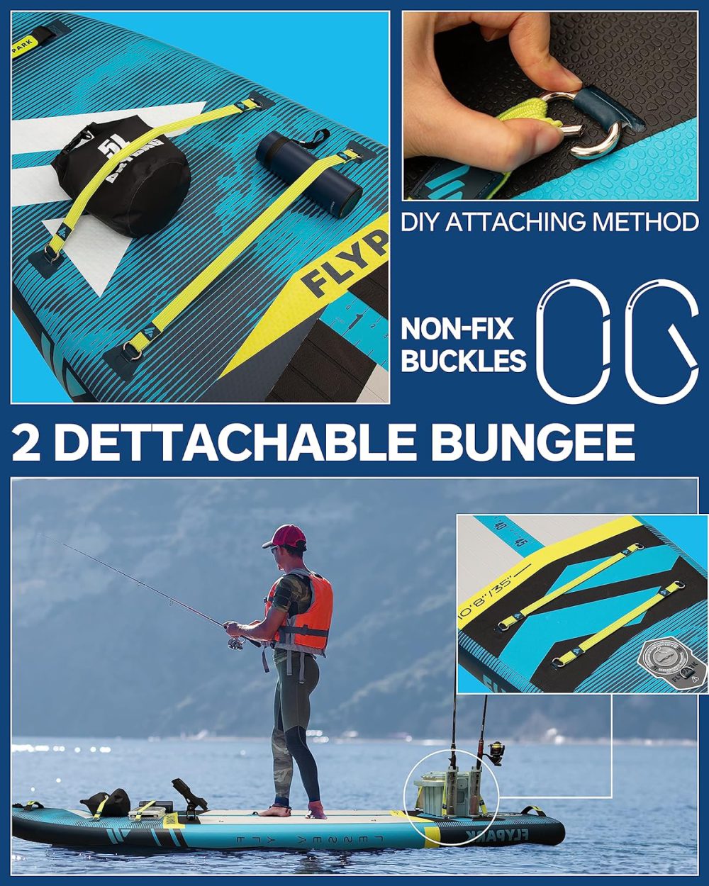 پدل برد FLYPARK مدل FISHING - تصویر 4