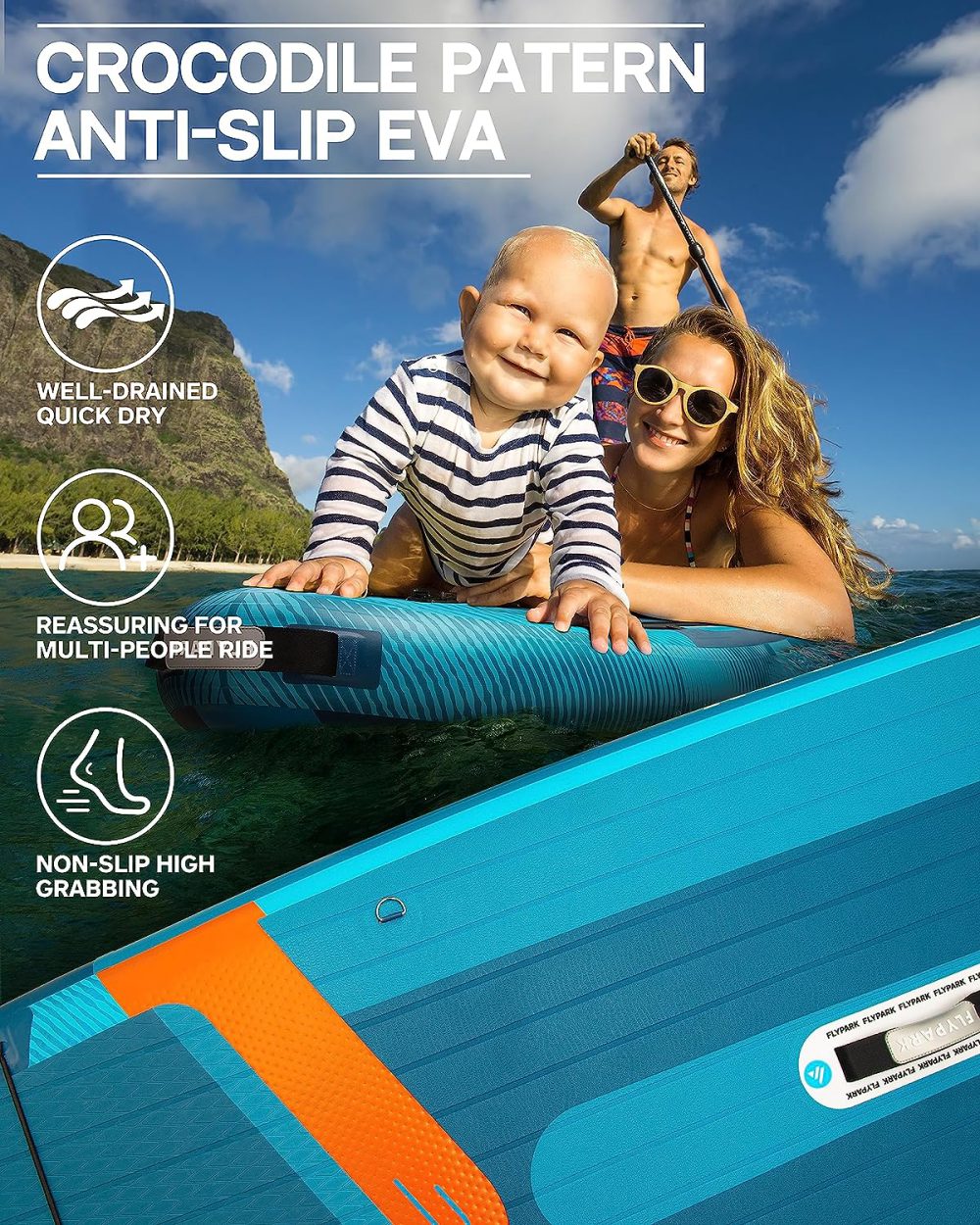 پدل برد FLYPARK  مدل Ice Fog Blue - تصویر 7