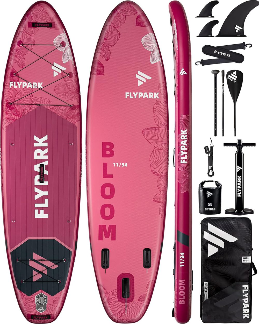 پدل برد FLYPARK مدل BLOOM PINK - تصویر 2