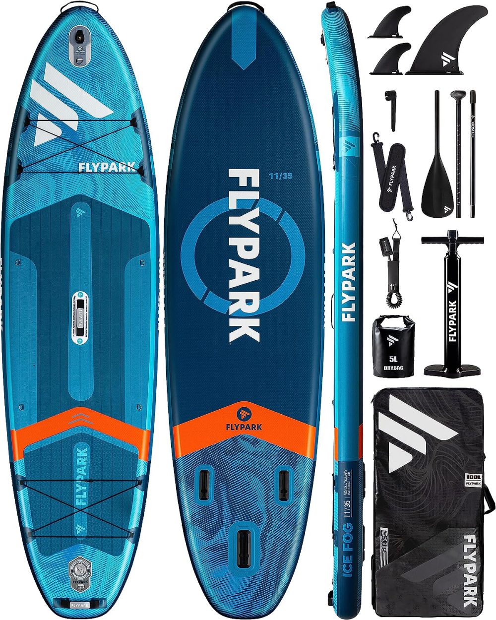 پدل برد FLYPARK  مدل Ice Fog Blue - تصویر 2