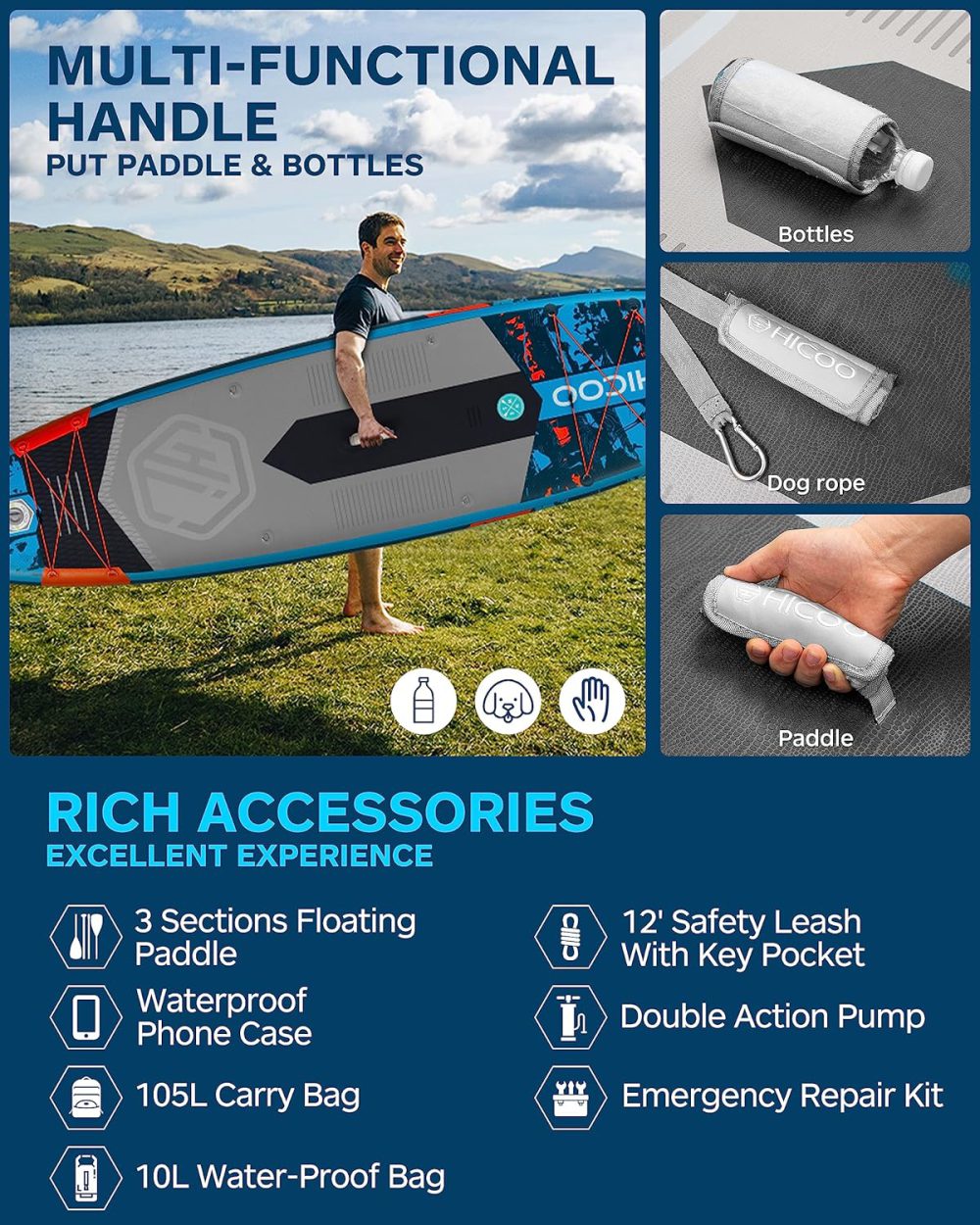 پدل برد HICOO مدل WAVE ROLLING - تصویر 5