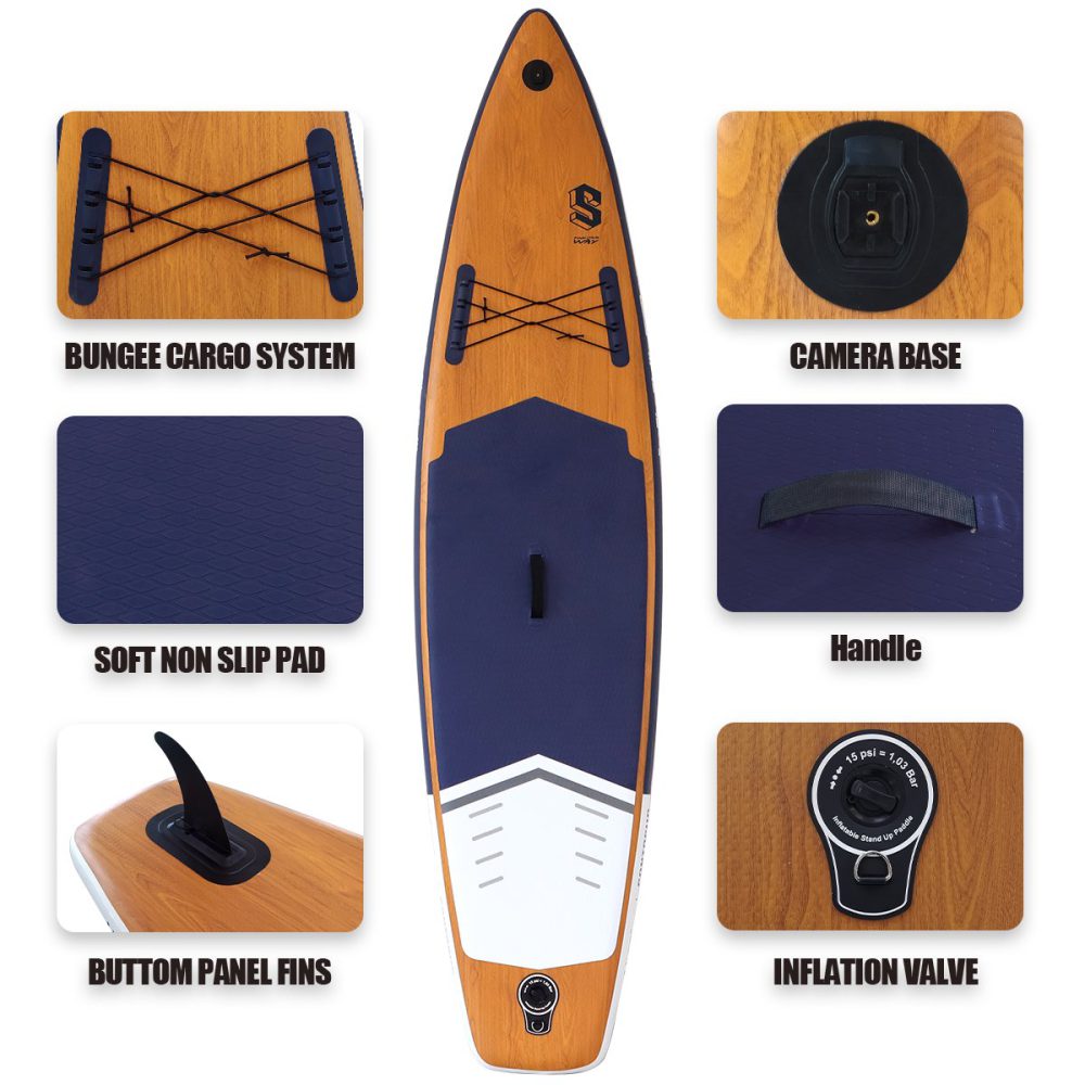 پدل برد SANTASUP مدل WOOD - تصویر 3