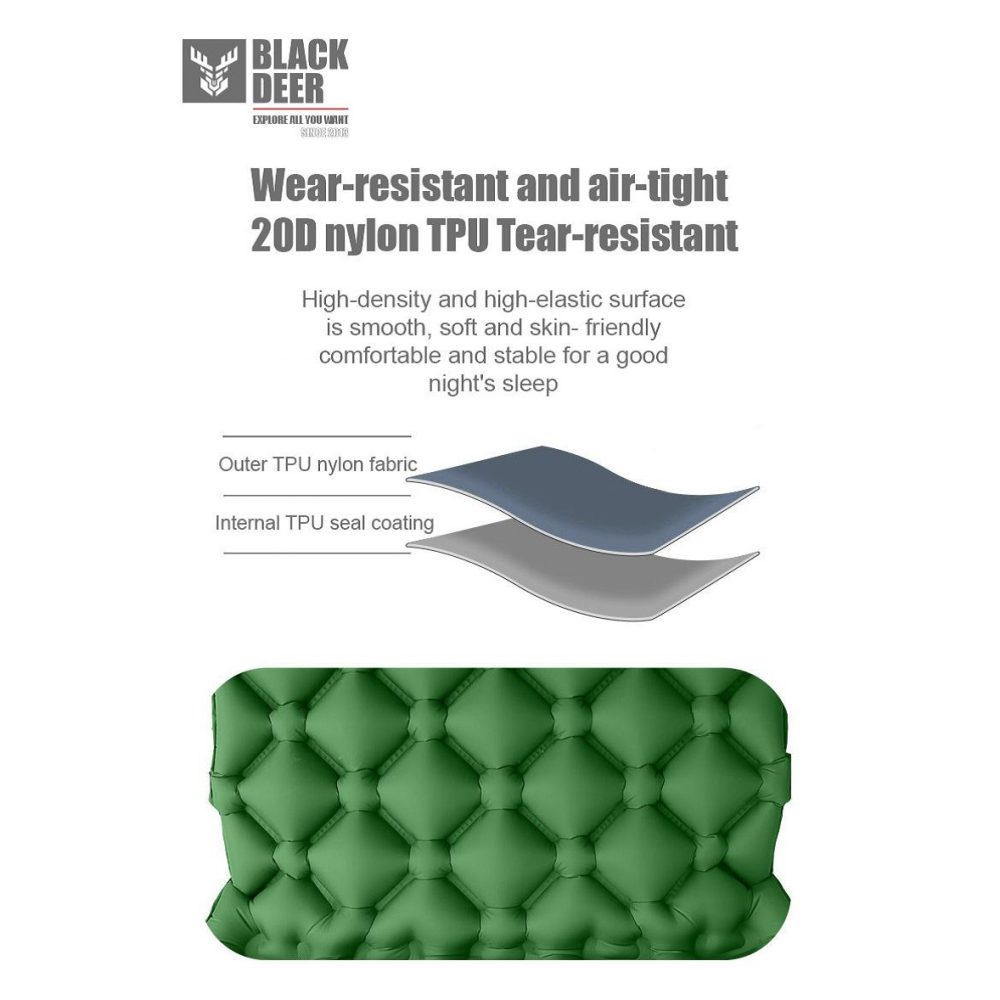 زیرانداز بادی بالش دار برند بلک دیر Black Deer مدل 6000 - تصویر 8