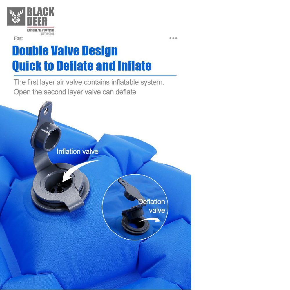 زیرانداز بادی بالش دار برند بلک دیر Black Deer مدل 6000 - تصویر 7