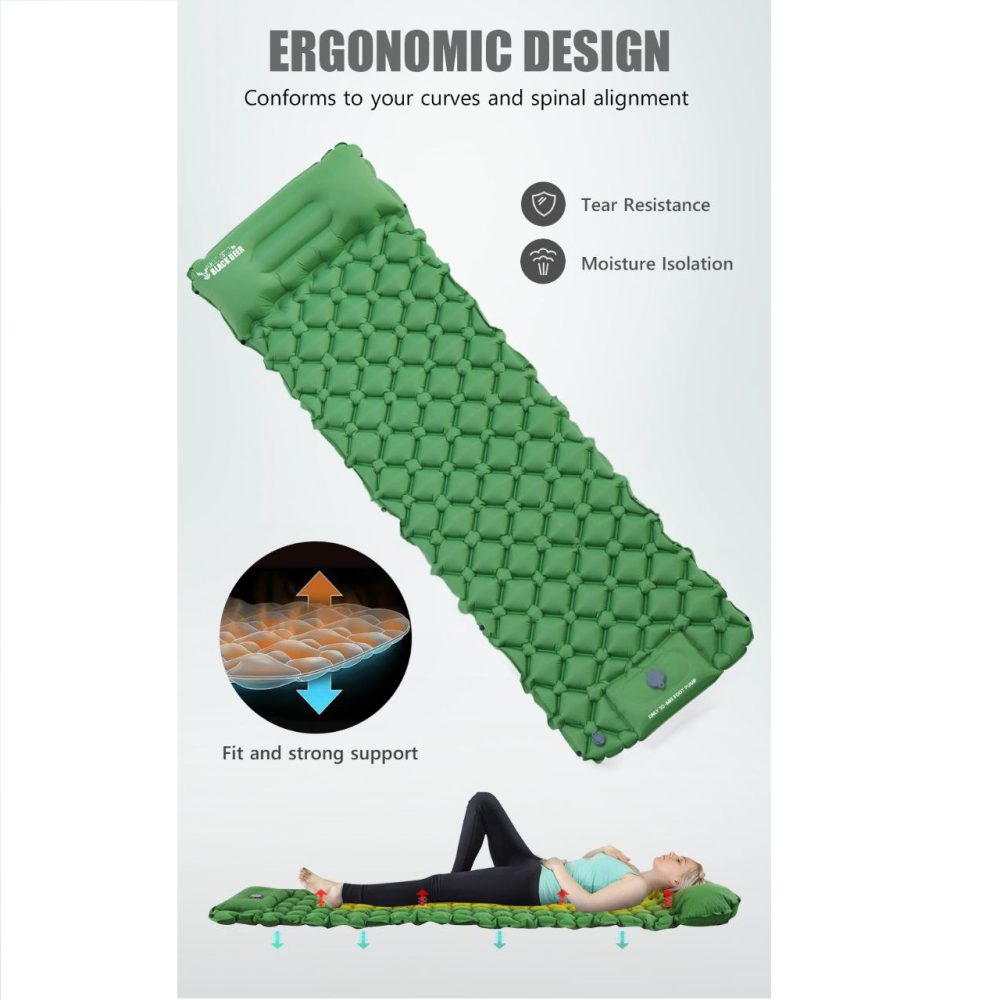 زیرانداز بادی بالش دار برند بلک دیر Black Deer مدل 6000 - تصویر 12