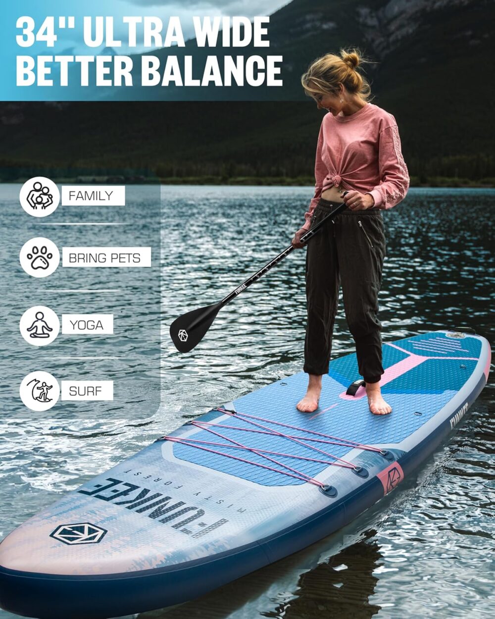 پدل برد فانکی FUNKEE مدل جزر و مد سرخ Blush Tide - تصویر 5