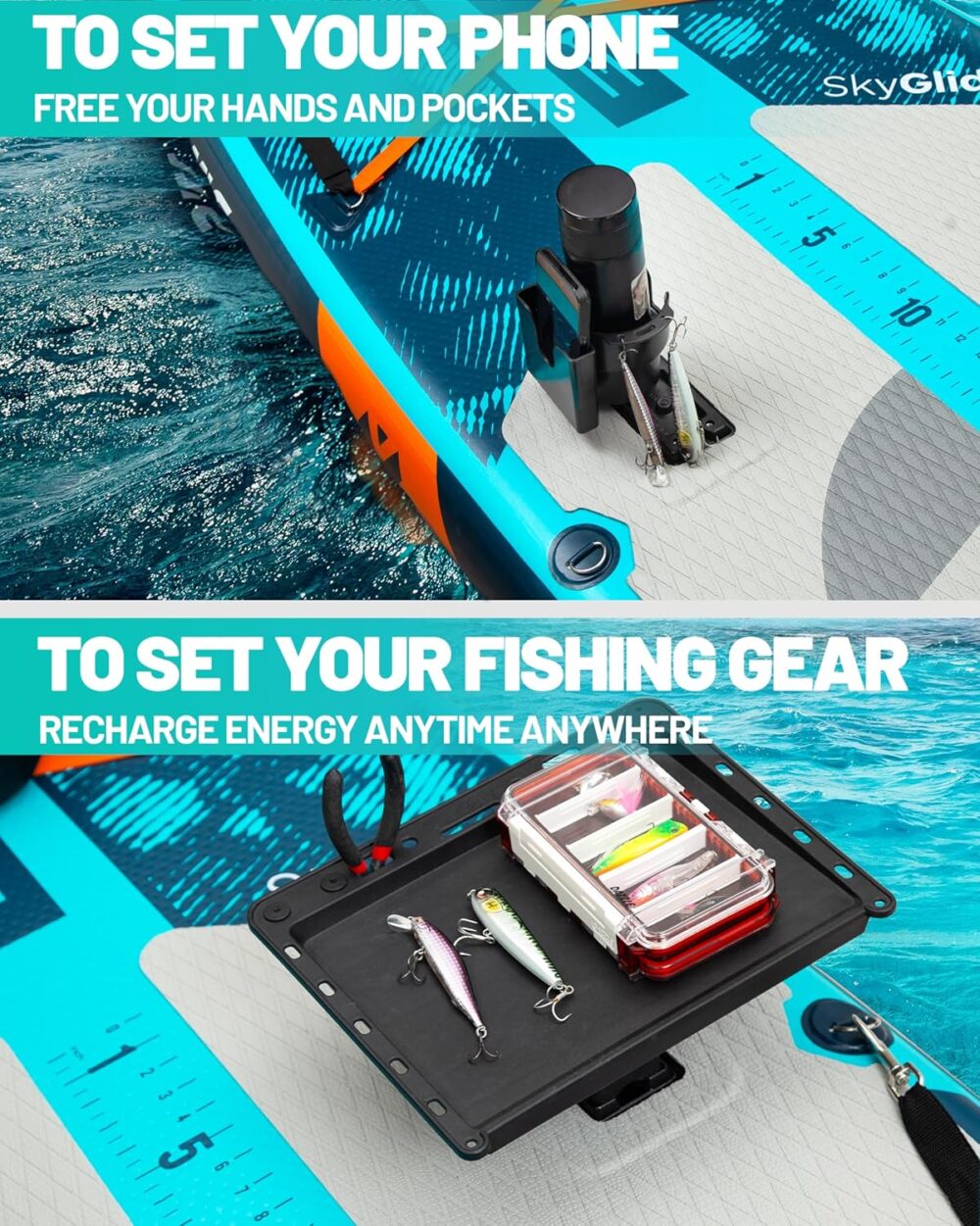 پدل برد بیگ فلای BIGFLY مدل SKY GLIDE PRO FISHING - تصویر 4