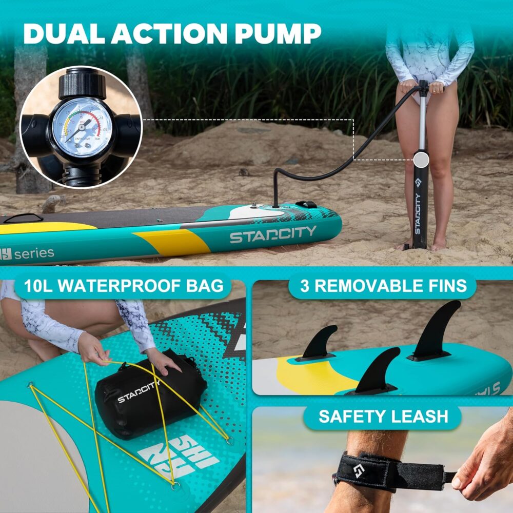 پدل برد استارسیتی STARCITY مدل SHINY GREEN - تصویر 3