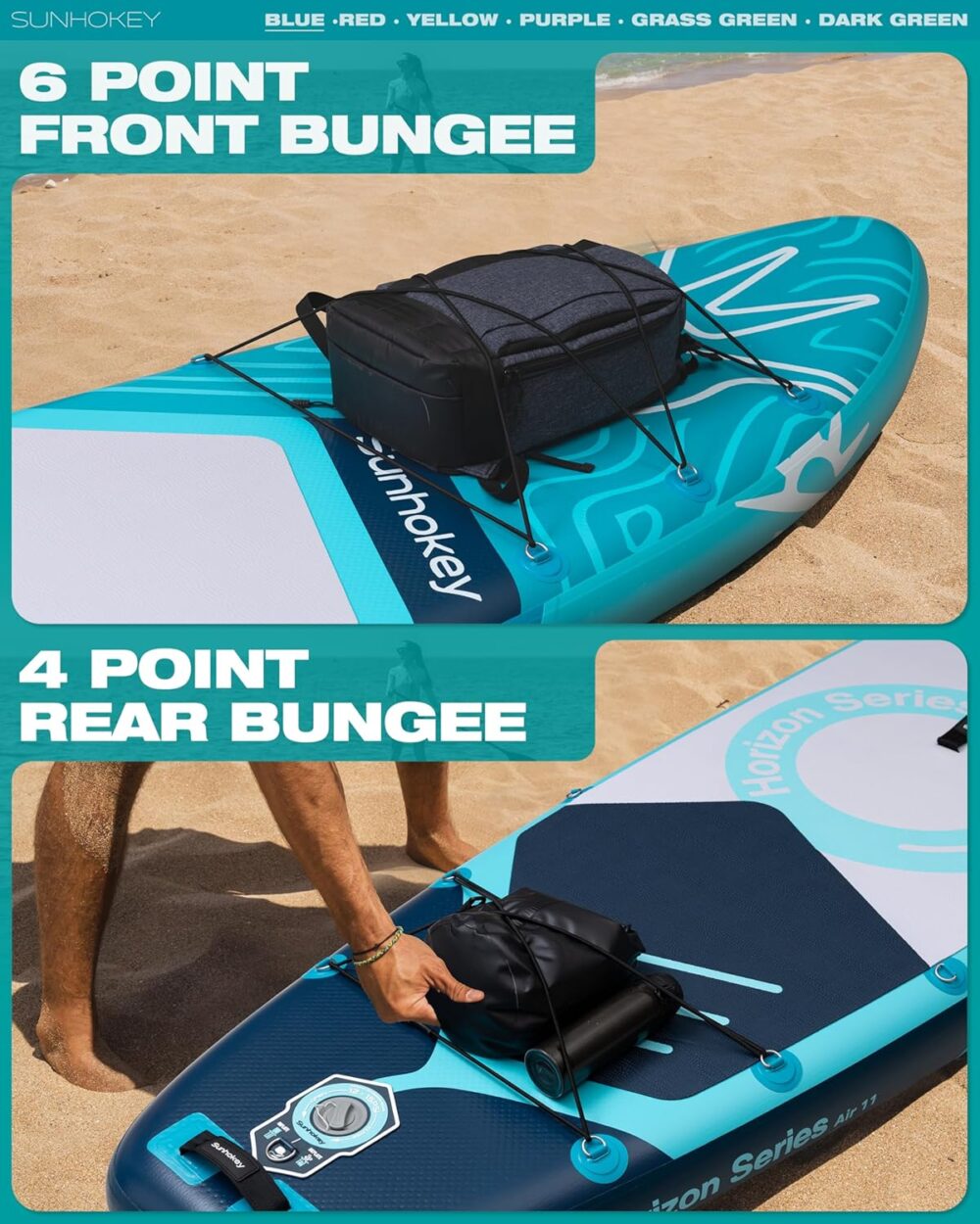 پدل برد سان هوکی SUNHOKEY مدل اقیانوس فیروزه ای Turquoise Ocean - تصویر 2