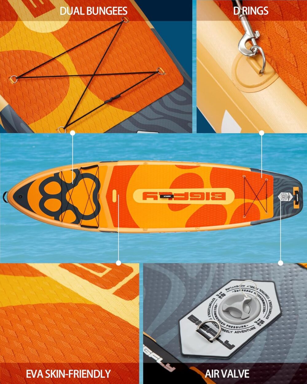 پدل برد بیگ فلای BIGFLY مدل ORANGE PET - تصویر 2