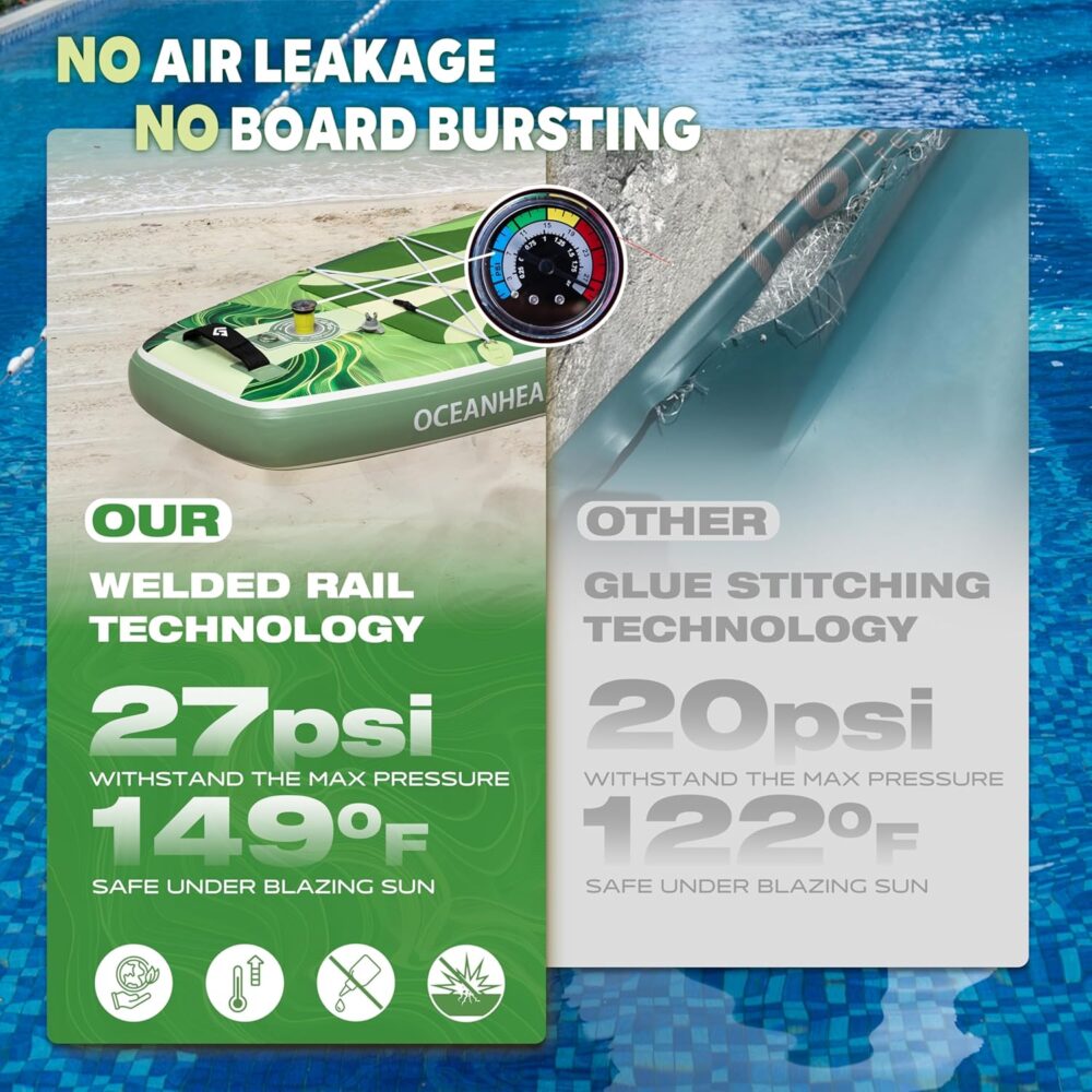 پدل برد استار سیتی STARCITY مدل OCEANHEART GREEN - تصویر 2