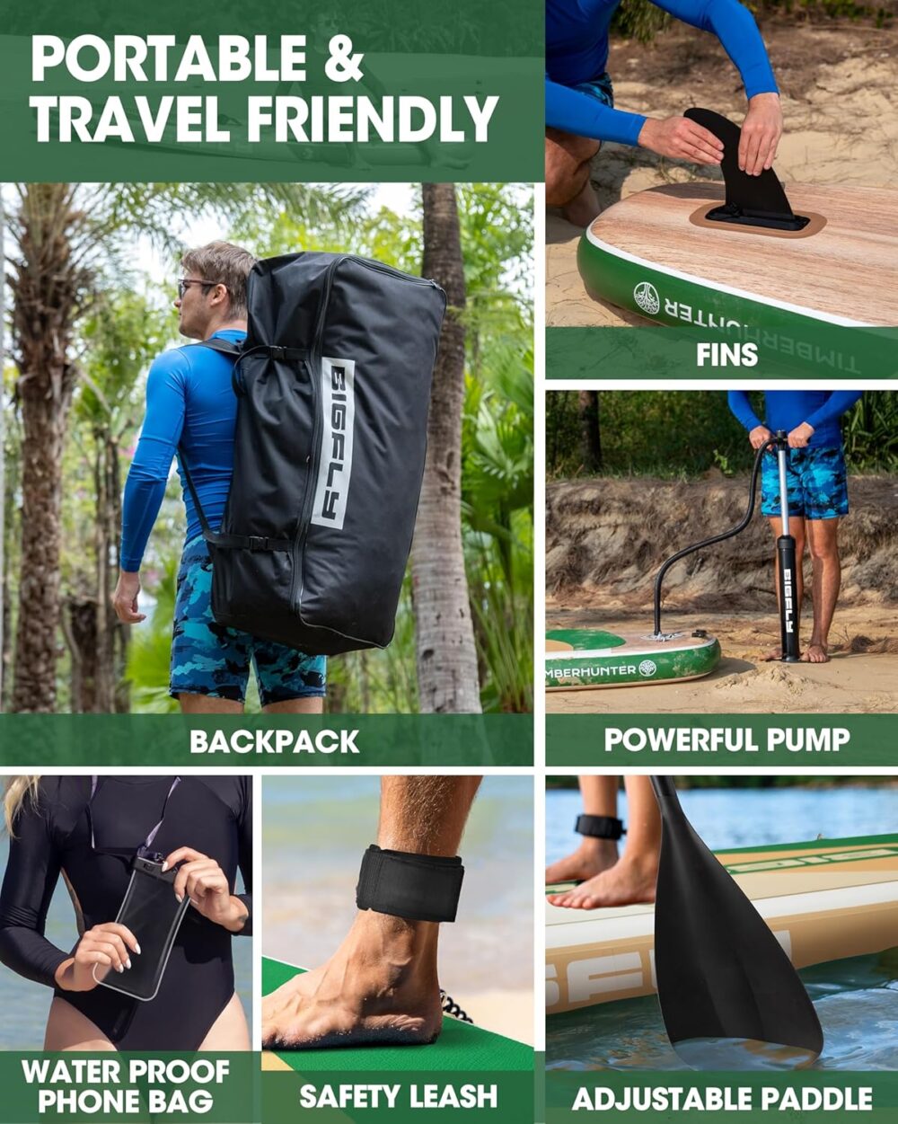 پدل برد بیگ فلای BIGFLY مدل TIMBERHUNTER WOOD - تصویر 4