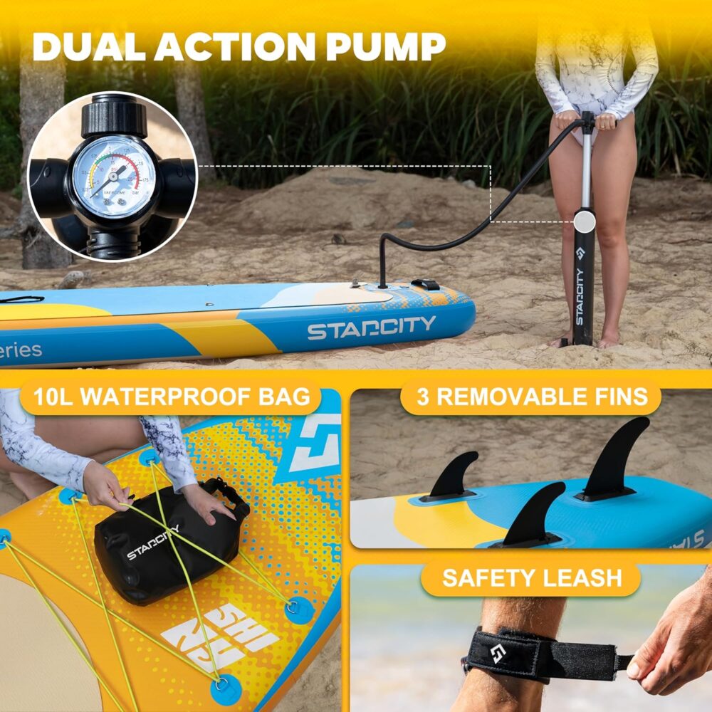 پدل برد استار سیتی STARCITY مدل SHINY BLUE - تصویر 3