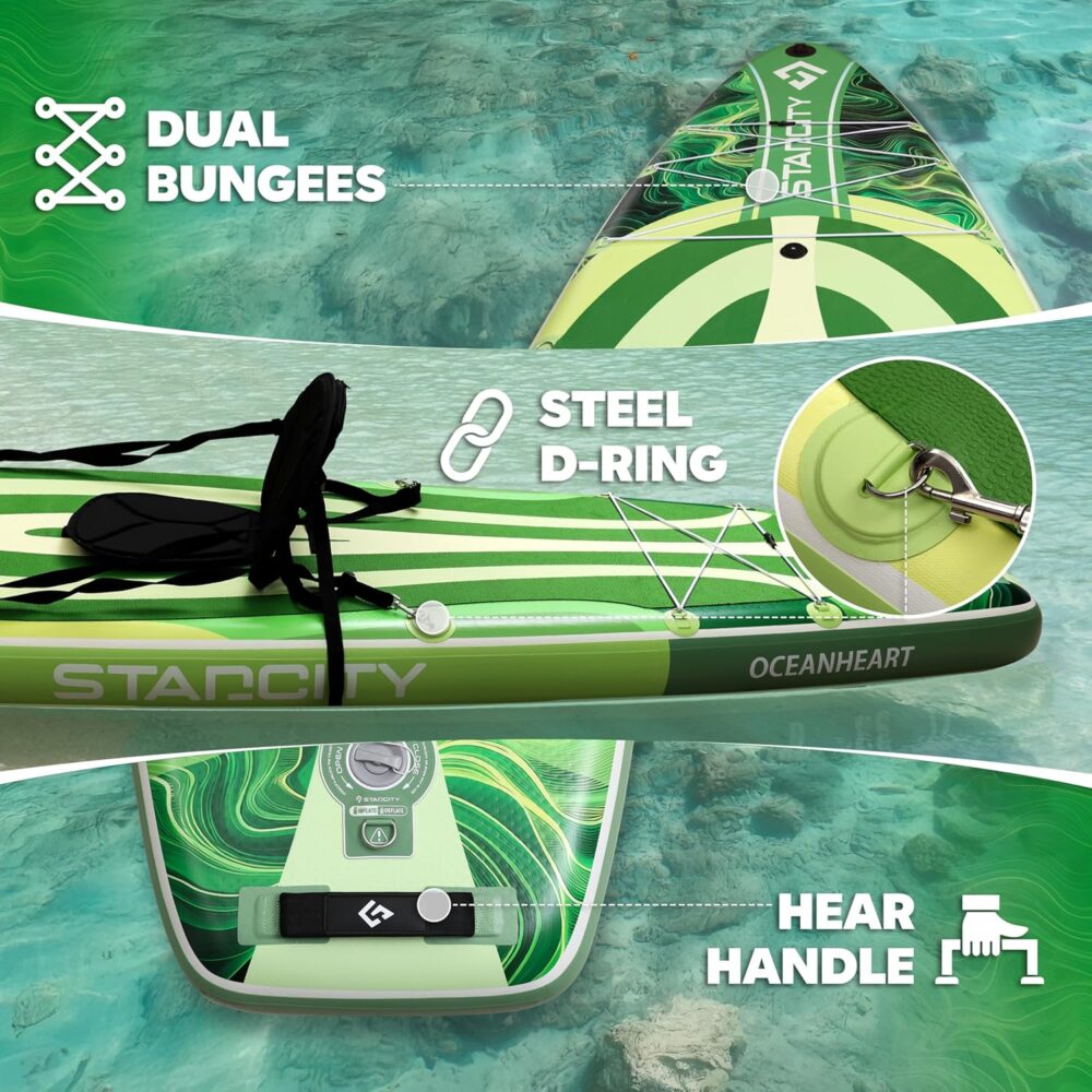 پدل برد استار سیتی STARCITY مدل OCEANHEART GREEN - تصویر 3