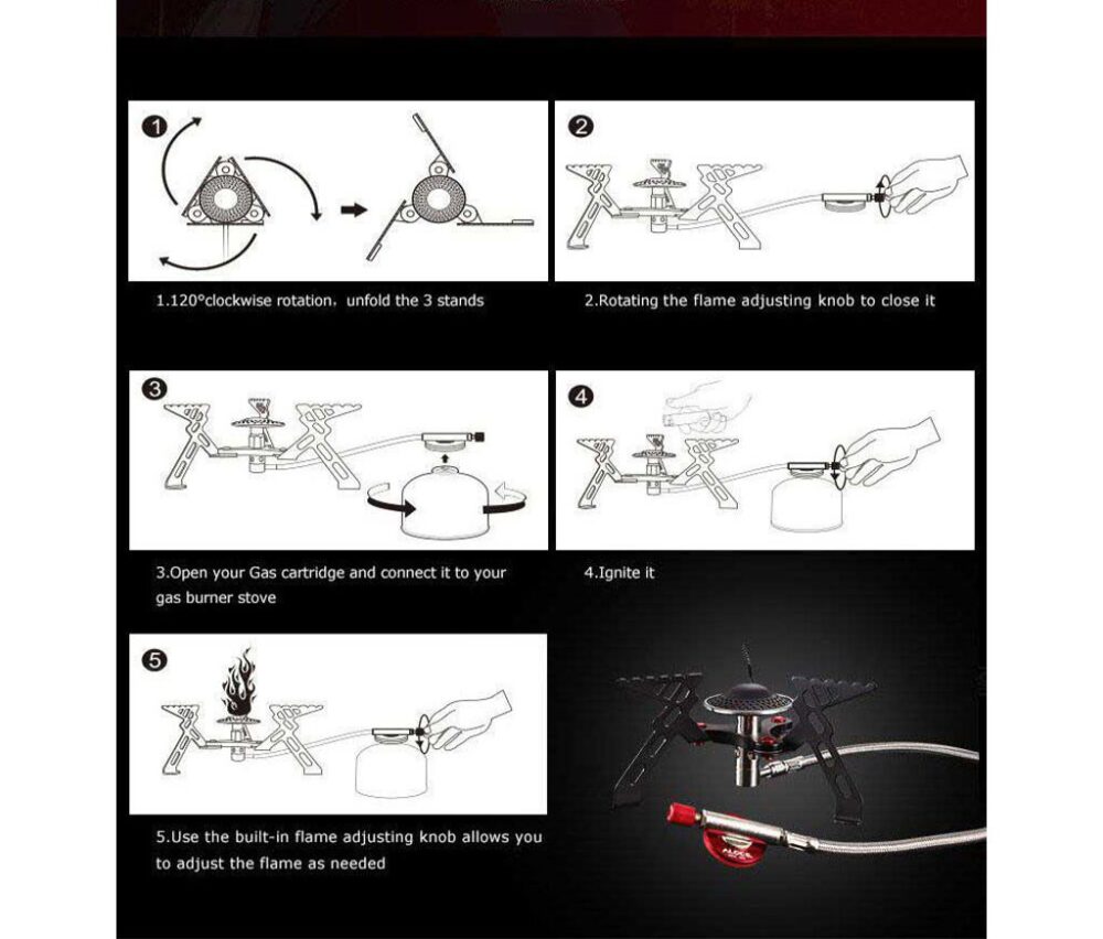 سرشعله شیلنگ دار الوکس ALOCS CS-G05 - تصویر 6