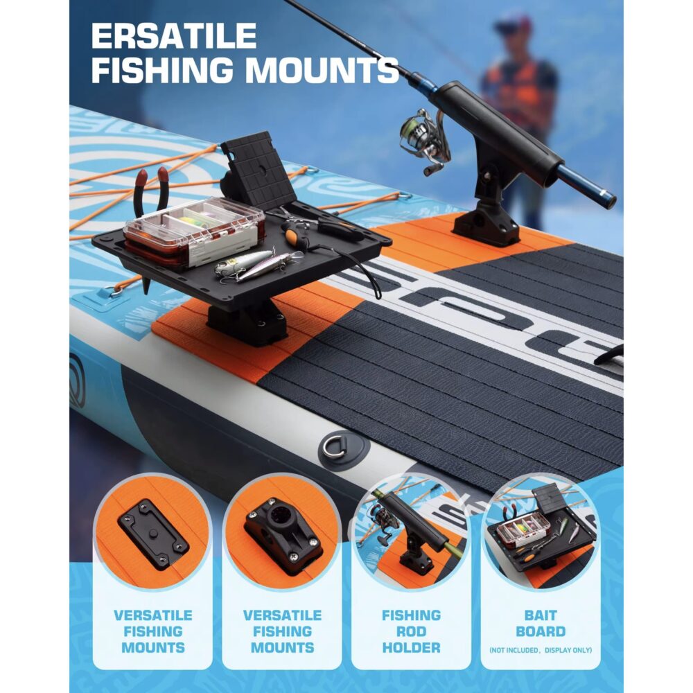 پدل برد اسپوریت SPORIT AIR CRUISER مدل PRO FISHING طرح BLUE GREY - تصویر 6