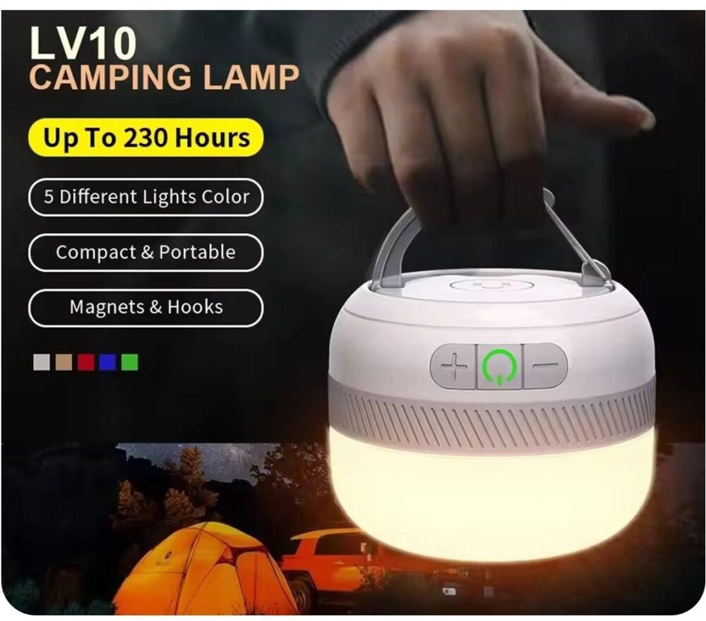 چراغ چادر شارژی مدل LV10 - تصویر 2