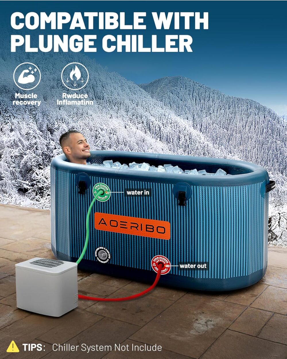 وان آب یخ بادی برند اوئریبو AOERIBO قابل حمل - تصویر 2