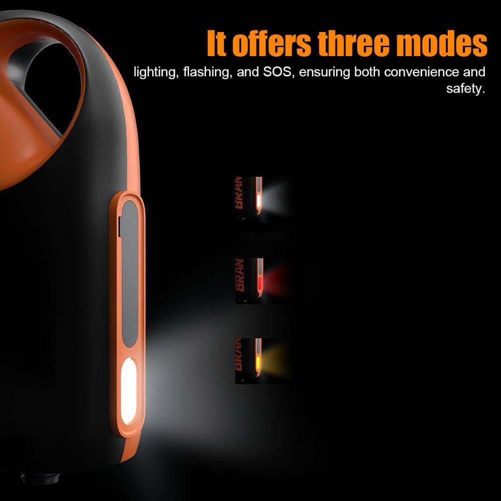 پمپ باد برقی قابل حمل پدل بورد با پاوربانک و چراغ LED - تصویر 4