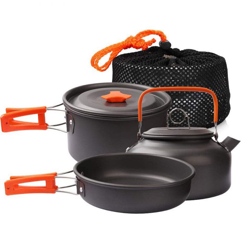 ست ظروف پخت و پز کوهنوردی سه تکه