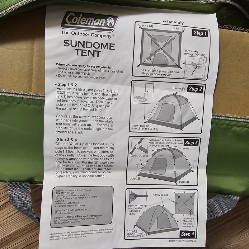 چادر مسافرتی 6 نفره کلمن مدل SUNDOME سبز روشن - تصویر 7