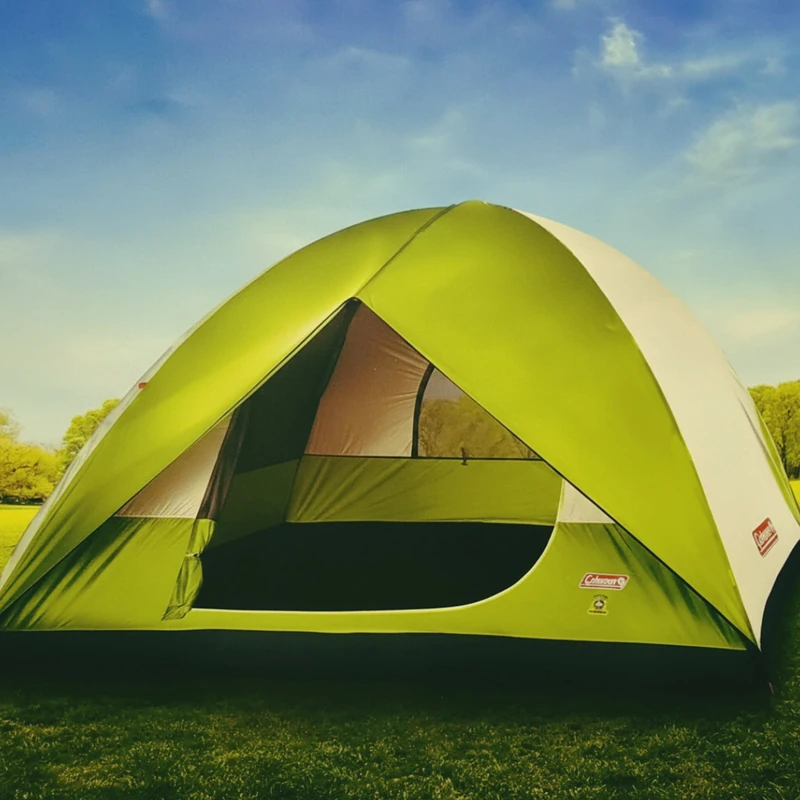 چادر مسافرتی 6 نفره کلمن مدل SUNDOME سبز روشن - تصویر 3